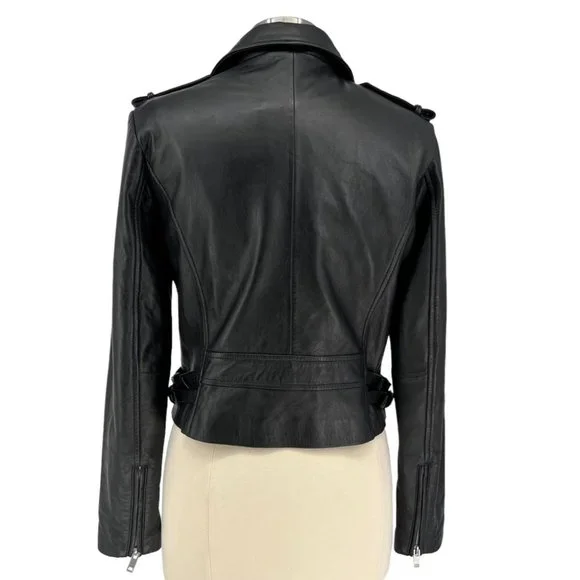 BELLE & BLOOM Just Freinds Leather Moto Jacket M